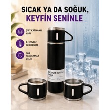 Paslanmaz Çelik Termos Seti | 500 ml Kapasite, 6-12 Saat Isı Koruma, Hediye Kutulu