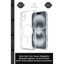 Floranova Özel Seri Fox Cover Magsafe Destekli Iphone 16 Kılıf Cihaz Kılıfı Arka Kapak Kamera Korumalı