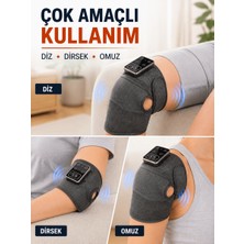 Taşınabilir Isıtmalı Diz Masaj Cihazı 5000 Mah Şarjlı Titreşimli Dijital Kontrollü