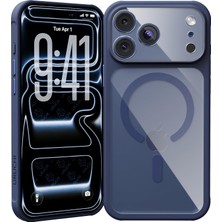 Str Store [kamera Korumalı] iPhone 18 Pro Max / 17 Pro Max Manyetik Halkalı Kılıf, Lacivert, Şeffaf Parlak Arka Panel Kamera Modülünü De Kaplar, Sıkı Kavrayan Silikon Kenar, Kablosuz Şarj Uyumlu