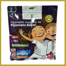 Bezos Kalem Hediyeli Boyanabilir Pijama 5-6 Yaş Bcks
