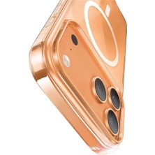 Str Store PC-1824 iPhone 17 Kamera Düğmeli Manyetik Şeffaf Kılıf
