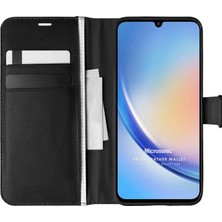 Str Store Samsung Galaxy A34 Için Kılıf Delux Leather Wallet Siyah [galaxy A34 ile Uyumlu Kılıf - Siyah]