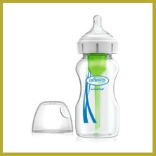 Bezos Geniş Ağız Cam Biberon 270 ml (Yeni) Bcks