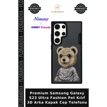 Floranova Premium Samsung Galaxy S23 Ultra Fashion Pet Kılıf 3D Arka Kapak Cep Telefonu