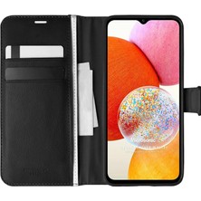 Str Store Samsung Galaxy A14 Için Kılıf Delux Leather Wallet Siyah [galaxy A14 ile Uyumlu Kılıf - Siyah]