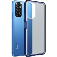 Str Store Xiaomi Redmi Note 11 Için Kılıf Frosted Frame Lacivert [redmi Note 11 ile Uyumlu Kılıf - Lacivert]