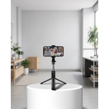 Bluetooth Selfie Çubuğu 360° Dönebilen Başlık