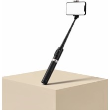 Bluetooth Işıklı Katlanabilir Selfie Çubuğu 130 cm