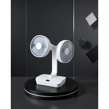 Çift Başlıklı Masaüstü Fan 720° Salınım