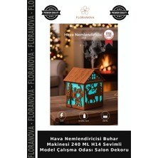 Floranova Hava Nemlendiricisi Buhar Makinesi 240 ml H14 Sevimli Model Çalışma Odası Salon Dekoru