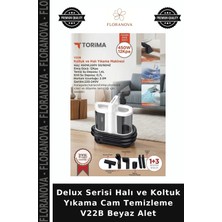 Floranova Delux Serisi Halı ve Koltuk Yıkama Cam Temizleme V22B Beyaz Alet