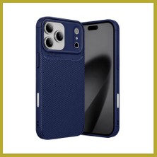 Bezos iPhone 17 Pro Max Uyumlu Auto Focus Karbon Kapak - Lacivert Bcks