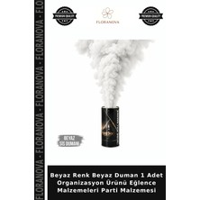 Floranova Beyaz Renk Beyaz Duman 1 Adet Organizasyon Ürünü Eğlence Malzemeleri Parti Malzemesi