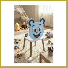 Bezos Happy Face Çocuk Sandalyesi Mavi Bcks