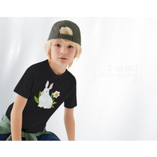 Bk Gift Paskalya Tasarımlı Erkek Çocuk Siyah T-Shirt, Arkadaşa Hediye, Doğum Günü Hediyesi, Trend Tişört, Paskalya Bayramı-3