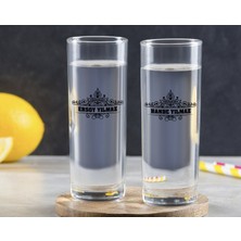 BK Gift Kişiye Özel Renkli Baskılı Isimli Ikili Vodka Bardağı-32