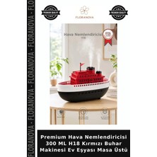 Floranova Premium Hava Nemlendiricisi 300 ml H18 Kırmızı Buhar Makinesi Ev Eşyası Masa Üstü