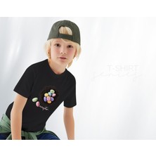 Bk Gift Paskalya Tasarımlı Erkek Çocuk Siyah T-Shirt, Arkadaşa Hediye, Doğum Günü Hediyesi, Trend Tişört, Paskalya Bayramı-1