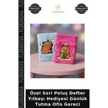 Floranova Özel Seri Peluş Defter Yılbaşı Hediyesi Günlük Tutma Ofis Gereci