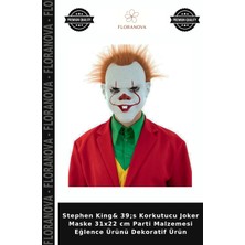 Floranova Stephen King& 39;s Korkutucu Joker Maske 31X22 cm Parti Malzemesi Eğlence Ürünü Dekoratif Ürün