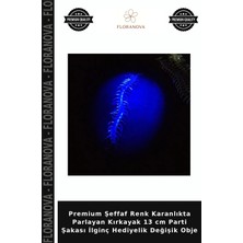 Floranova Premium Şeffaf Renk Karanlıkta Parlayan Kırkayak 13 cm Parti Şakası Ilginç Hediyelik Değişik Obje