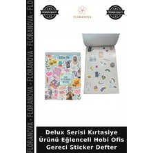 Floranova Delux Serisi Kırtasiye Ürünü Eğlenceli Hobi Ofis Gereci Sticker Defter