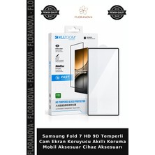 Floranova Samsung Fold 7 Hd 9d Temperli Cam Ekran Koruyucu Akıllı Koruma Mobil Aksesuar Cihaz Aksesuarı