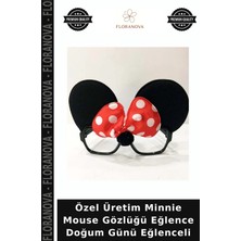 Floranova Özel Üretim Minnie Mouse Gözlüğü Eğlence Doğum Günü Eğlenceli