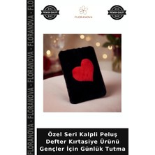 Floranova Özel Seri Kalpli Peluş Defter Kırtasiye Ürünü Gençler Için Günlük Tutma