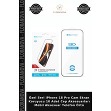 Floranova Özel Seri iPhone 18 Pro Cam Ekran Koruyucu 10 Adet Cep Aksesuarları Mobil Aksesuar Telefon Örtü