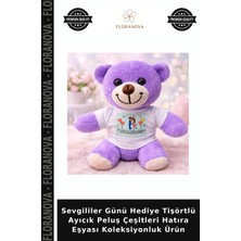 Floranova Sevgililer Günü Hediye Tişörtlü Ayıcık Peluş Çeşitleri Hatıra Eşyası Koleksiyonluk Ürün