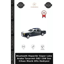 Floranova Bluetooth Hoparlör Süper Lüks Araba Tasarımlı D82 15W Ses Cihazı Müzik Ofis Hediyesi