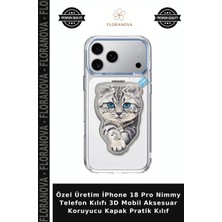 Floranova Özel Üretim Iphone 18 Pro Nimmy Telefon Kılıfı 3D Mobil Aksesuar Koruyucu Kapak Pratik Kılıf