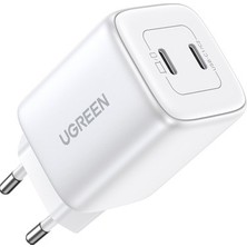 45W Gan Hızlı Şarj Cihazı - Iki Usb-C Bağlantı Noktası ile
