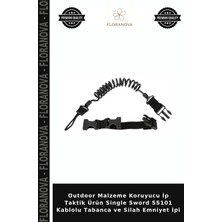 Floranova Outdoor Malzeme Koruyucu Ip Taktik Ürün Single Sword SS101 Kablolu Tabanca ve Silah Emniyet Ipi