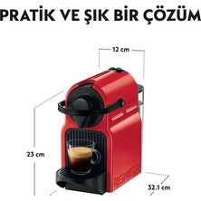Nespresso Inissia C40 Red Kahve