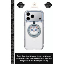 Floranova Özel Üretim iPhone 18 Pro Nimmy Telefon Kılıfı 3D Aksesuar Çeşitleri Magsafe Kılıf Hediyelik Kap