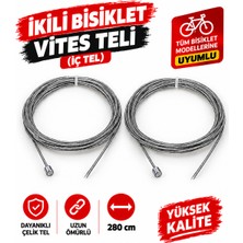 SkyWheel 280 cm E-Bike, Bisiklet, Scooter Vites Teli (2 Adet)