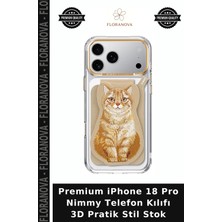 Floranova Premium iPhone 18 Pro Nimmy Telefon Kılıfı 3D Pratik Stil Stok