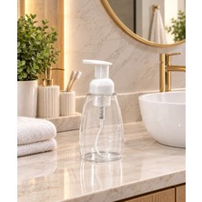 Paradise Köpük Sabun Şişesi ve Valf Set Takım 5 Adet 350 ml Temizlik İçin Uygun Şeffaf Tasarım