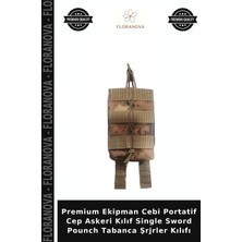 Floranova Premium Ekipman Cebi Portatif Cep Askeri Kılıf Single Sword Pounch Tabanca Şrjrler Kılıfı