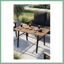 Bşk Virgo Bahçe Masası Ahşap Balkon Teras Cafe Masa Modern Dış Mekan Masa 9832 Atlantik Çam (Sadece Masa) BSK2026