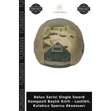Floranova Delux Serisi Single Sword Kompozit Başlık Kılıfı - Lastikli, Kulaksız Sporcu Aksesuarı