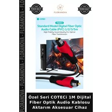 Floranova Özel Seri Coteci 1m Dijital Fiber Optik Audio Kablosu Aktarım Aksesuar Cihaz
