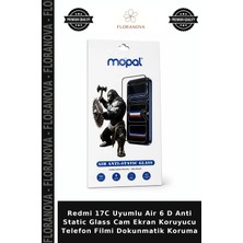Floranova Redmi 17C Uyumlu Air 6 D Anti Static Glass Cam Ekran Koruyucu Telefon Filmi Dokunmatik Koruma