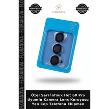 Floranova Özel Seri Infinix Hot 60 Pro Uyumlu Kamera Lens Koruyucu Yan Cep Telefonu Ekipman