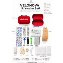 Velonova 36 Parça Ilk Yardım Seti – Araç, Ev, Ofis ve Seyahat Için Çantalı Kırmızı