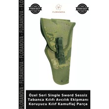 Floranova Özel Seri Single Sword Sessiz Tabanca Kılıfı Avcılık Ekipmanı Koruyucu Kılıf Kamuflaj Parça
