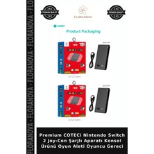 Floranova Premium Coteci Nintendo Switch 2 Joy-Con Şarjlı Aparatı Konsol Ürünü Oyun Aleti Oyuncu Gereci